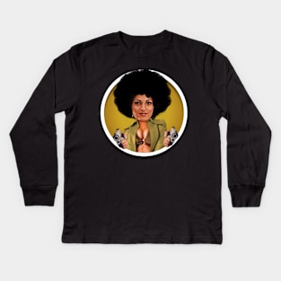 Pam Grier Kids Long Sleeve T-Shirt